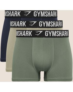 GYMSHARK Boxer Brief 3Pk - Green