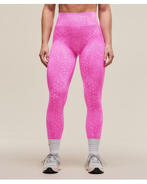 GYMSHARK Adapt X Whitney Animal Seamless Leggings - Pink