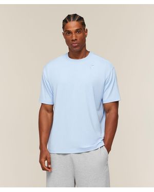 GYMSHARK Campus Crest T-Shirt - Blue