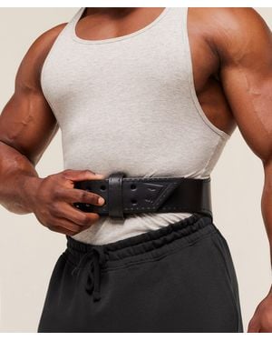 GYMSHARK Tapered Double Prong Lifting Belt - Black