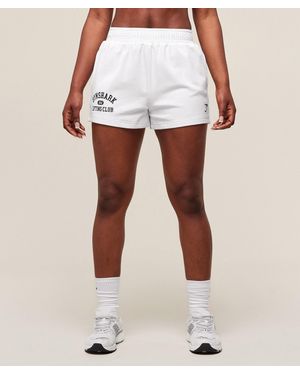 GYMSHARK Lifting Club Mesh 5" Shorts - White