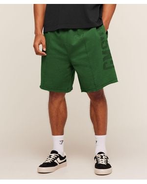 GYMSHARK Accent Graphic Sweat Shorts - Green