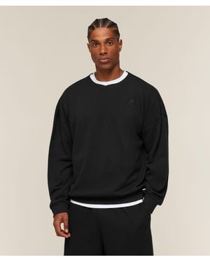 GYMSHARK Campus Crest Sweatshirt - Black