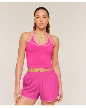 GYMSHARK Micro Logo Tank - Pink