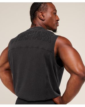GYMSHARK Power Washed Tank - Black