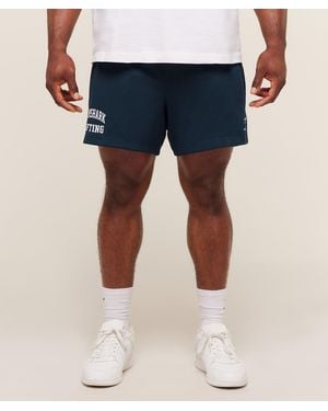GYMSHARK Lifting Mesh 5" Shorts - Blue