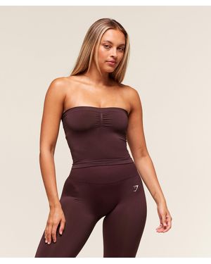 GYMSHARK Everyday Seamless Midi Tube Top - Purple