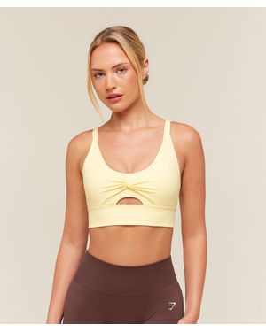GYMSHARK Twist Front Sports Bra - Red