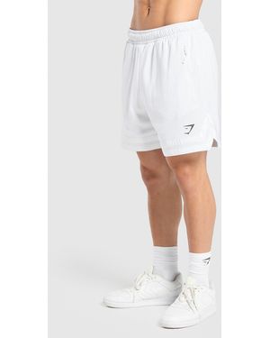 GYMSHARK Campus Mesh Shorts - White