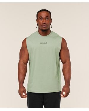 GYMSHARK Olde English Tank - Green
