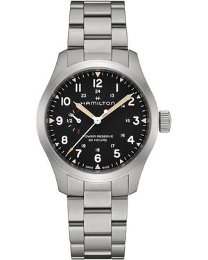Hamilton Khaki Field Khaki Field Mechanical Power Reserve 40 mm - Metallizzato