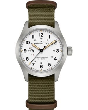 Hamilton Khaki Field Khaki Field Mechanical Power Reserve 40 mm - Metallizzato