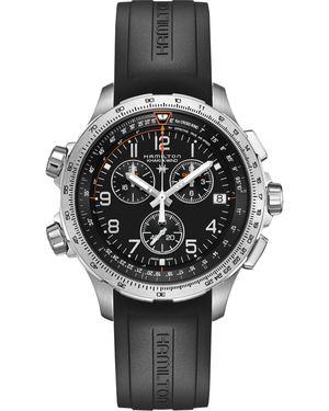 Hamilton Khaki Aviation X-Wind GMT Chrono Quartz - Nero