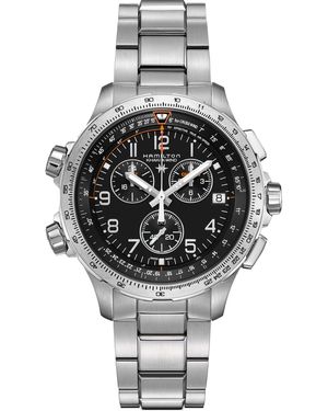 Hamilton Khaki Aviation X-Wind GMT Chrono Quartz - Metallizzato
