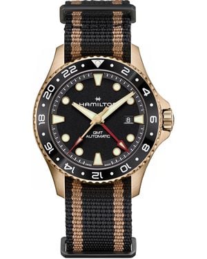 Hamilton Khaki Navy Scuba automatic GMT 43mm bronze - Noir