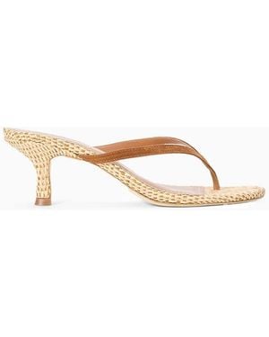 STAUD Freja Thong Kitten Heel - Natural