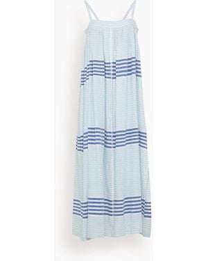 lemlem Eda Slip Dress - Blue
