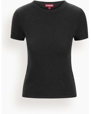 STAUD Easy Cashmere Tee - Black