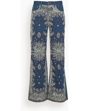 R13 D'Arcy Flare Jean - Blue