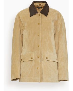 Rag & Bone Cassidy Suede Jacket - Natural