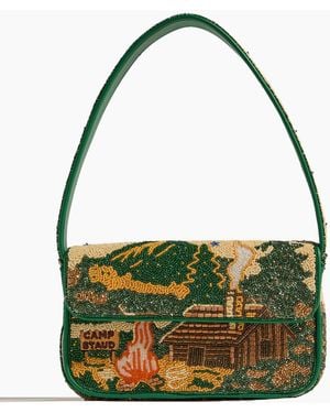 STAUD Tommy Beaded Bag - Green