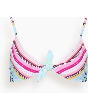 lemlem Sara Tie Front Top - Pink