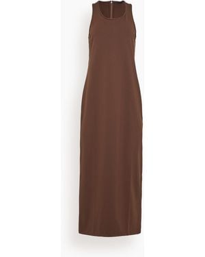 Tibi Compact Knit Sleeveless Dress - Brown