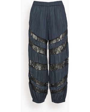 Sea Margaret Balloon Pants - Blue