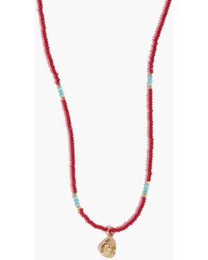 Theodosia Cowboy Hat Charm Necklace - White