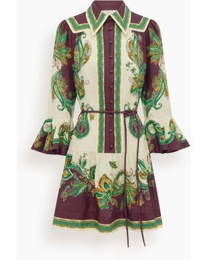 ALÉMAIS Ruthie Mini Dress - Green