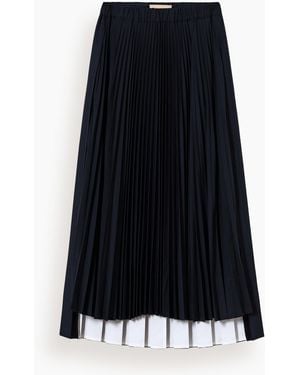 Plan C Pleated Skirt - Black