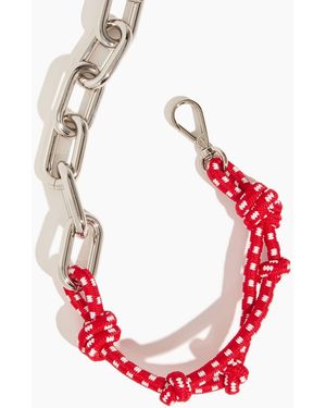 Plan C Rope And Chain Necklace - Red