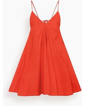 Another Tomorrow Flare Sun Dress - Red