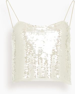 forte_forte Liquid Sequins Top - White