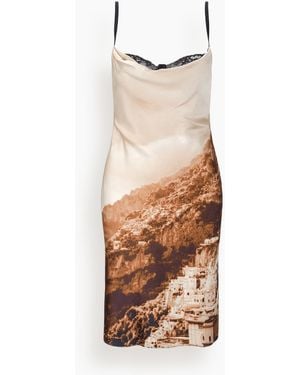 STAUD Evangeline Silk Dress - Multicolor
