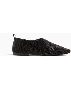 A.Emery Pia Beaded Flat - Black