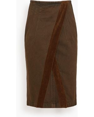 Dries Van Noten Somina Skirt - Brown