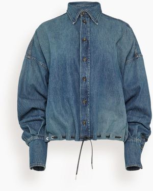 Brandon Maxwell The Leland Shirt - Blue