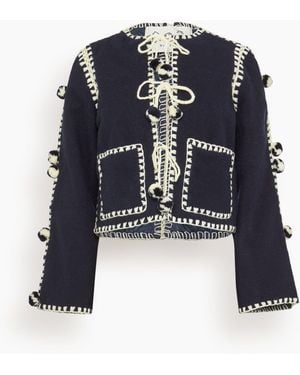 Sea Addison Pom Pom Jacket - Blue