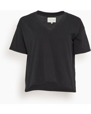 Loulou de Saison Faaa V-Neck T-Shirt - Black