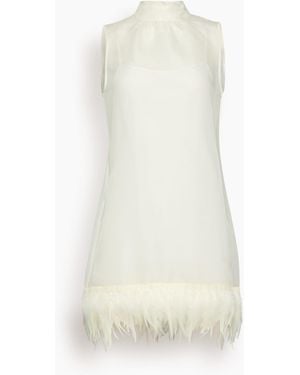 STAUD Albee Mini Dress - White