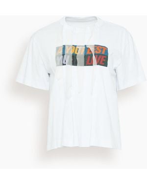 Sacai Print T-Shirt - White