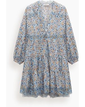 Dorothee Schumacher Floral Volumes Dress - Blue