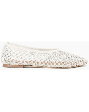 STAUD Alba Ballet Flat - White