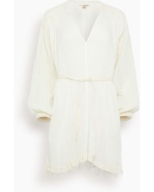 lemlem Fasika Long Sleeve Dress - White