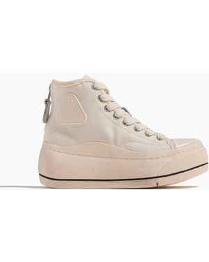 R13 High Top Sneaker - White