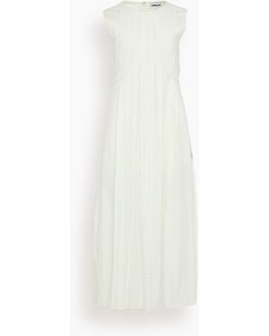 Saint Art Judson Pleated Maxi Dress - White