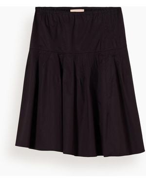 Plan C Poplin Cotton Skirt - Black
