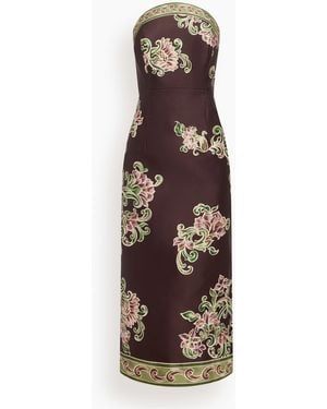 ALÉMAIS Josie Bodice Midi Dress - Multicolor