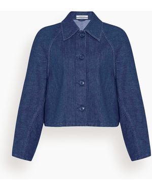 Another Tomorrow Denim Blouson - Blue